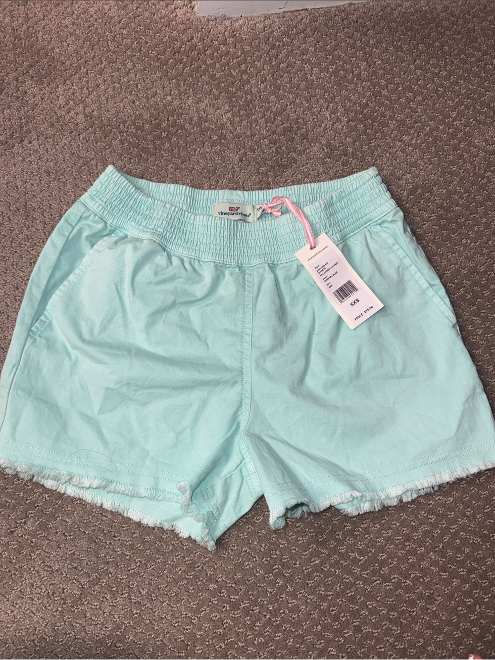 NWT Vineyard Vines XXS Mint Green Pull on Everyday Short